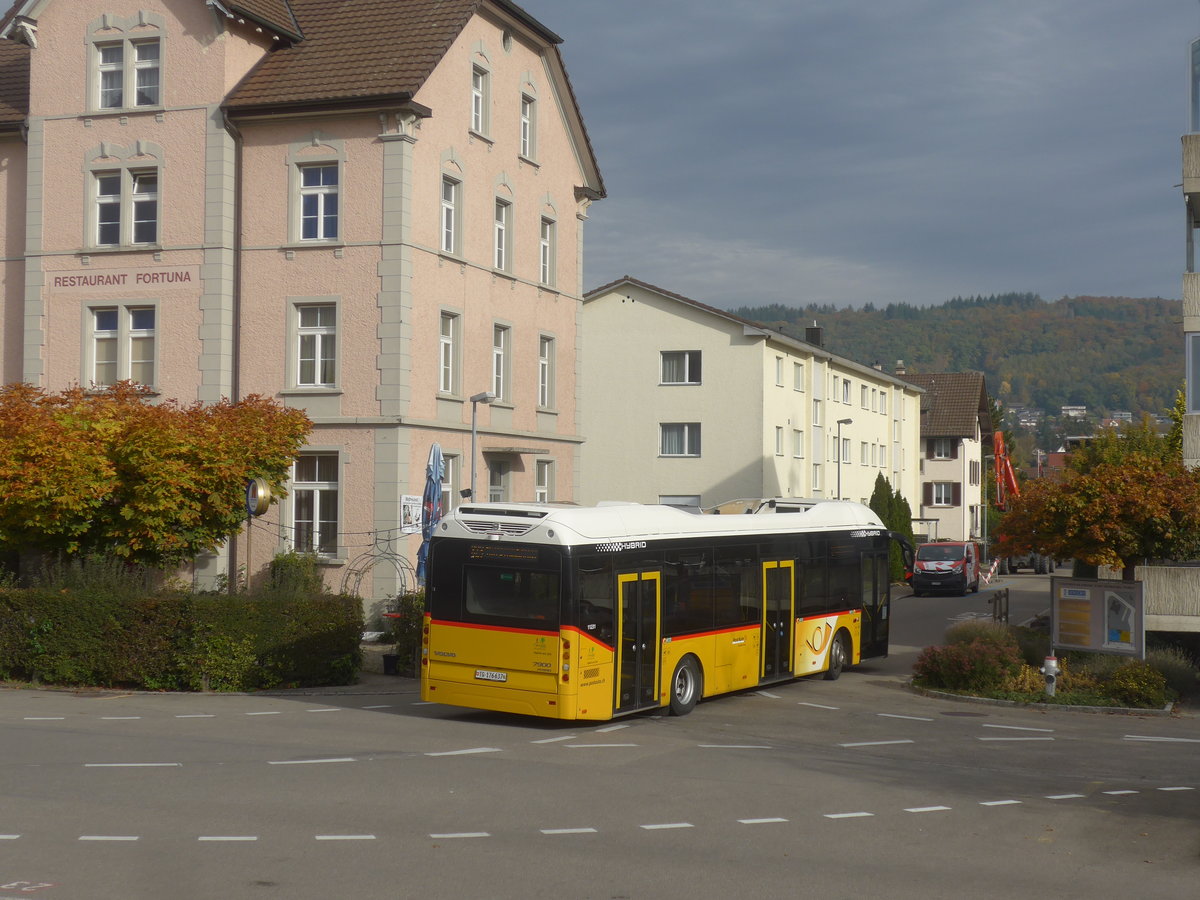 (222'248) - PostAuto Ostschweiz - TG 176'637 - Volvo am 21. Oktober 2020 beim Bahnhof Diessenhofen