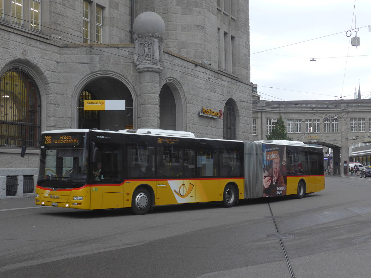 (222'346) - Eurobus, Arbon - Nr. 9/TG 67'500 - MAN am 21. Oktober 2020 beim Bahnhof St. Gallen
