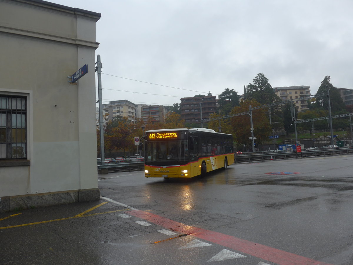 (222'546) - AutoPostale Ticino - Nr. 541/TI 264'336 - MAN am 23. Oktober 2020 beim Bahnhof Lugano
