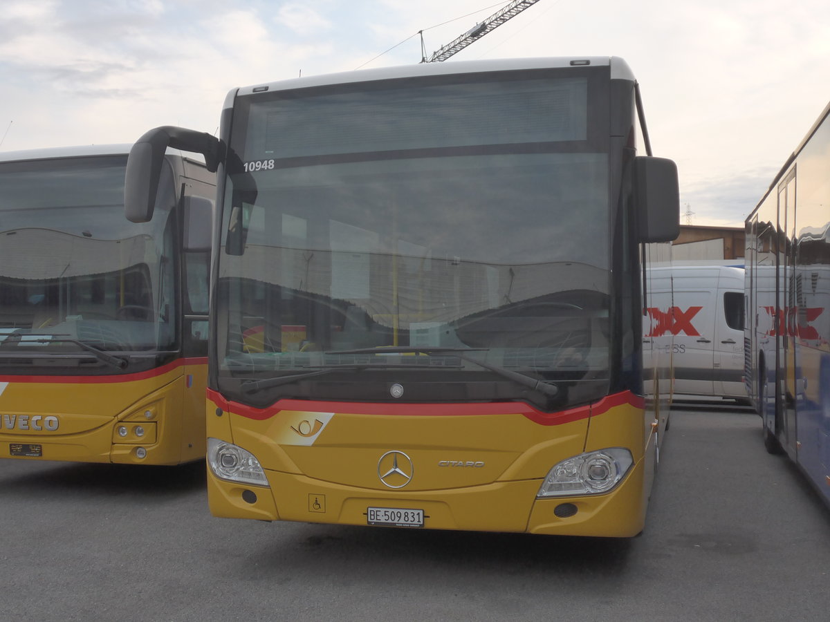 (222'685) - Funi-Car, Biel - BE 509'831 - Mercedes (ex Eurobus, Bern Nr. 11) am 25. Oktober 2020 in Kerzers, Interbus
