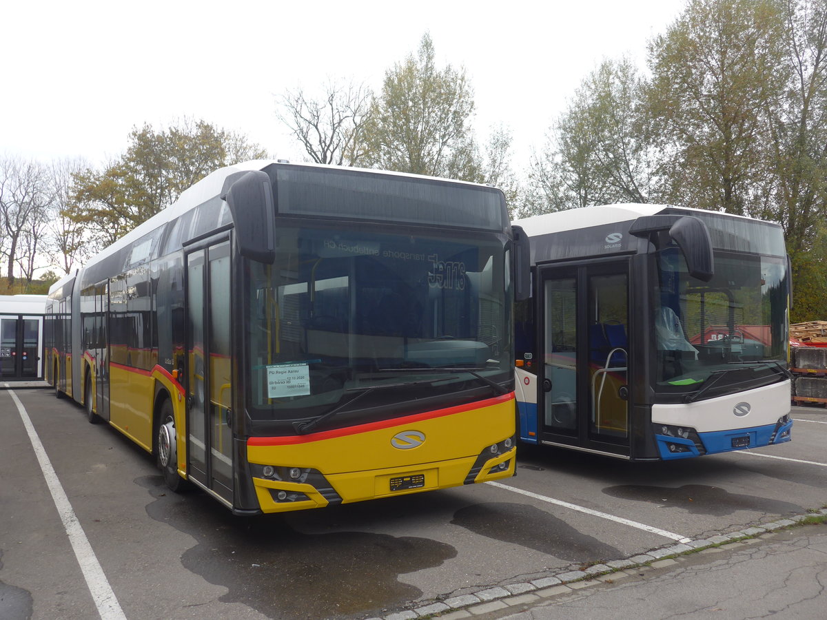 (222'761) - PostAuto Nordschweiz - (022'677) - Solaris am 1. November 2020 in Ruswil, Garage ARAG