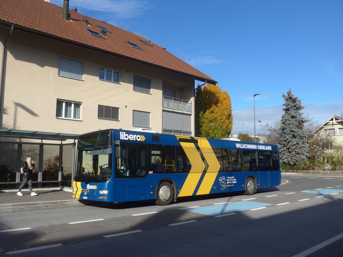 (222'850) - STI Thun - Nr. 128/BE 800'128 - MAN am 2. November 2020 in Thun-Lerchenfeld, Waldeck