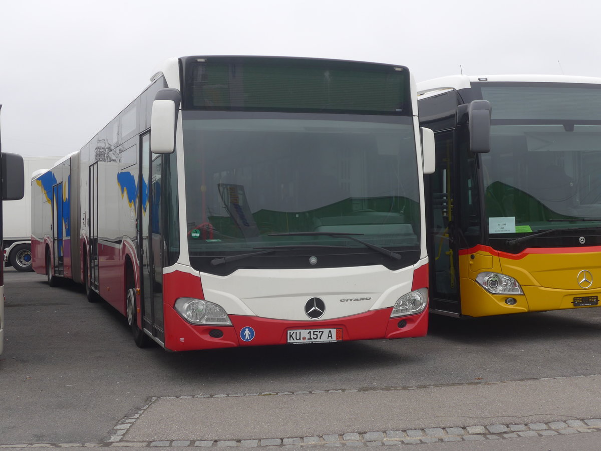 (222'897) - Interbus, Kerzers - KU 157 A - Mercedes (ex Gschwindl, A-Wien Nr. 8401) am 29. November 2020 in Kerzers, Interbus