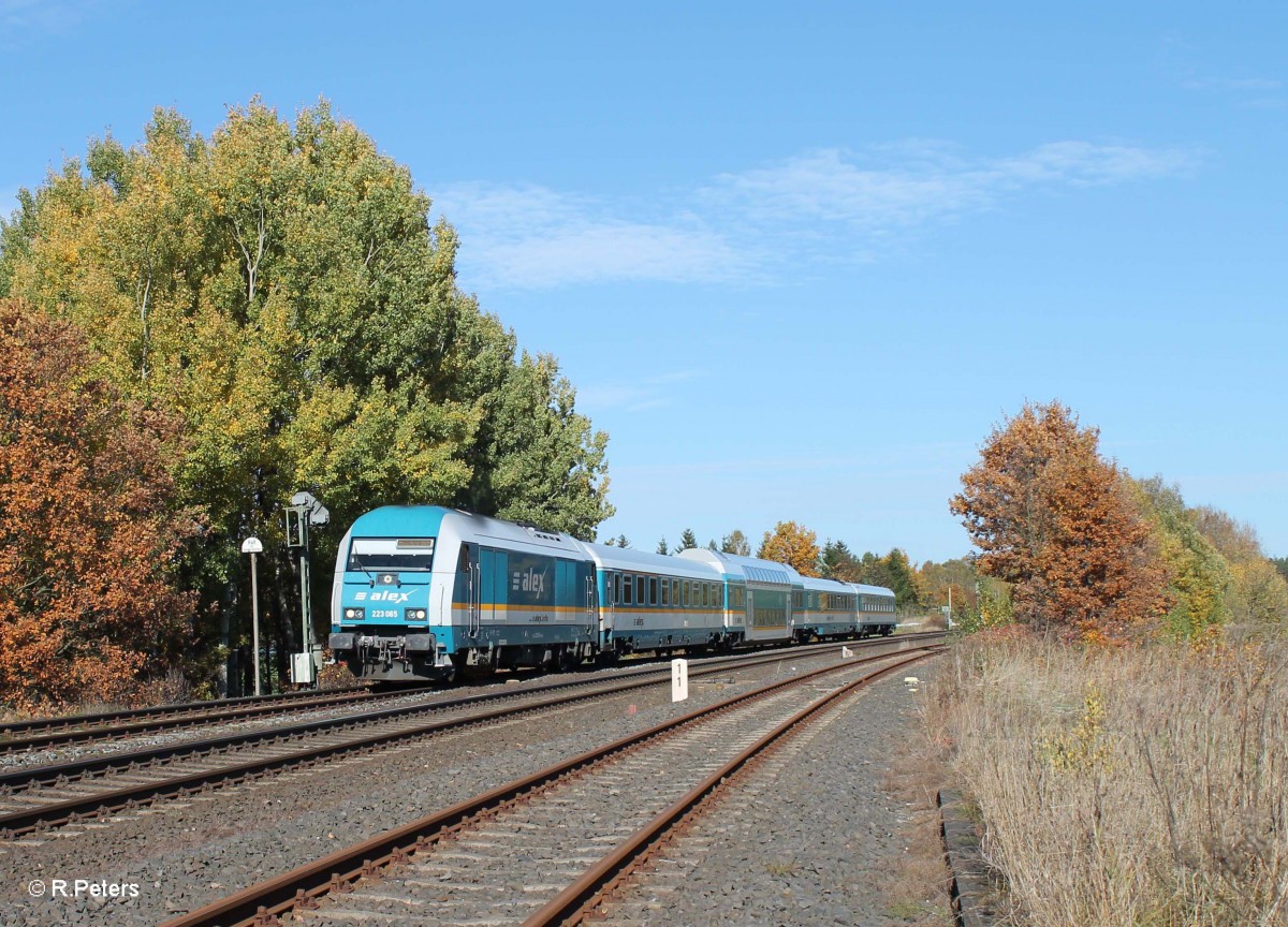 223 065 mit dem ALX84115 Hof - M�nchen bei Sch�nfeld. 22.10.13