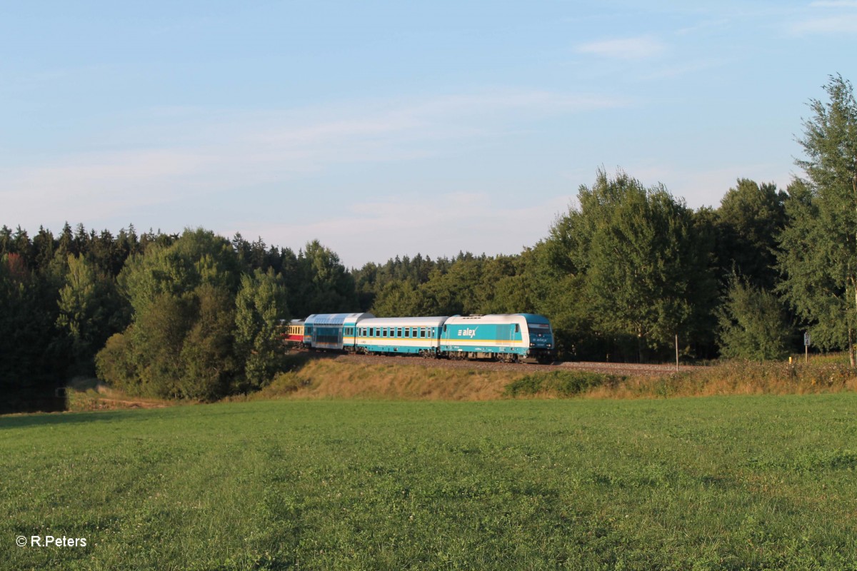 223 067 mit ALX84121 Hof nach M�nchen bei Oberteich. 07.09.13