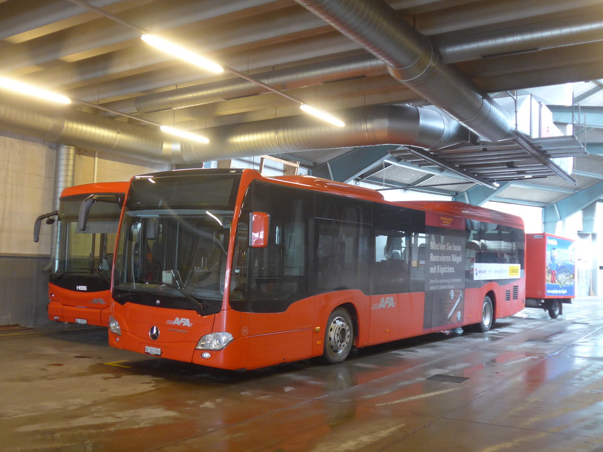 (223'003) - AFA Adelboden - Nr. 96/BE 823'926 - Mercedes am 13. Dezember 2020 in Adelboden, Busstation