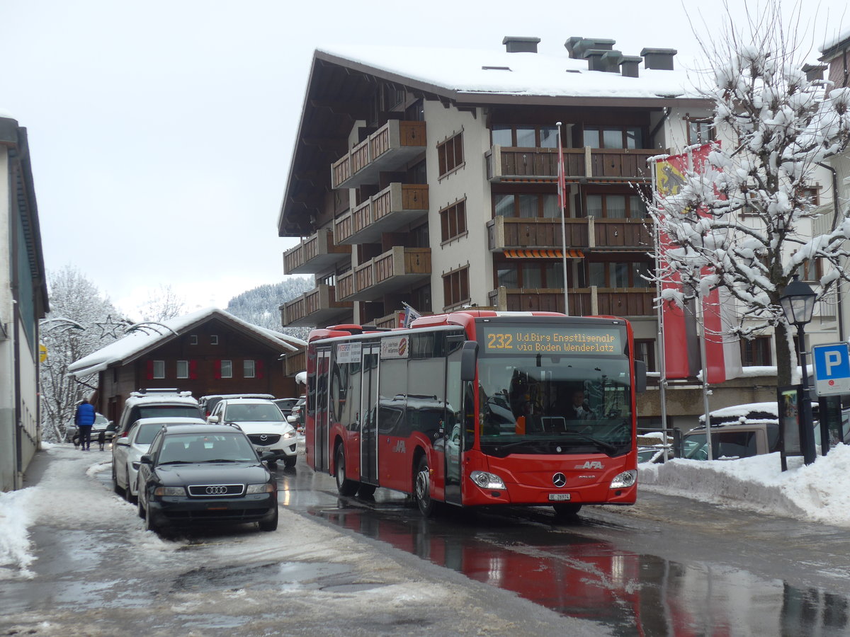 (223'004) - AFA Adelboden - Nr. 94/BE 26'974 - Mercedes am 13. Dezember 2020 in Adelboden, Busstation