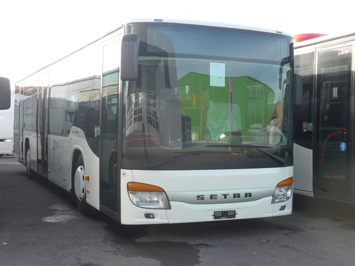 (223'094) - Interbus, Yverdon - Nr. 48 - Setra (ex Nr. 3; ex SBC Chur Nr. 103; ex SBC Chur Nr. 13) am 26. Dezember 2020 in Kerzers, Interbus