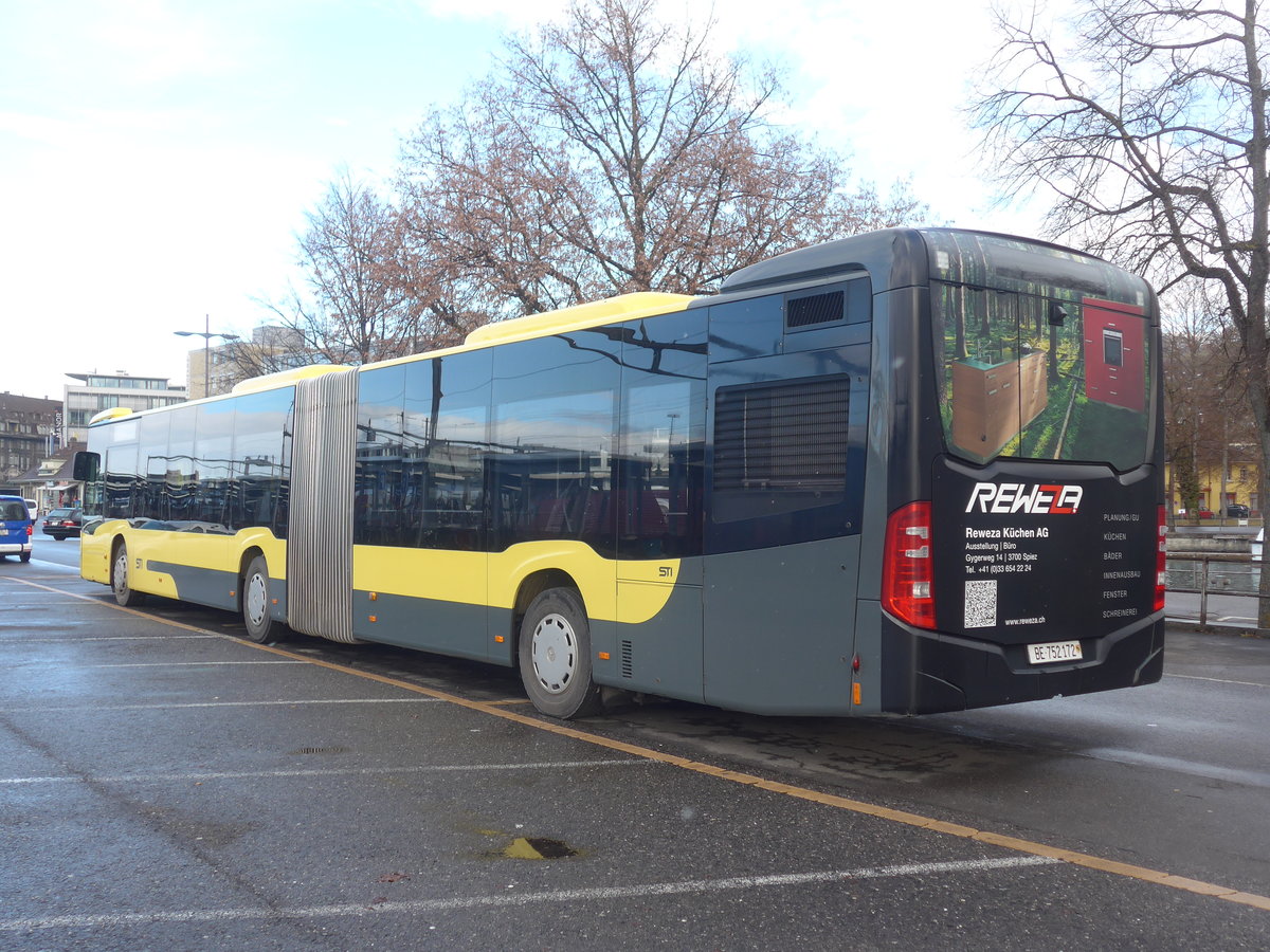 (223'179) - STI Thun - Nr. 172/BE 752'172 - Mercedes am 30. Dezember 2020 in Thun, CarTerminal