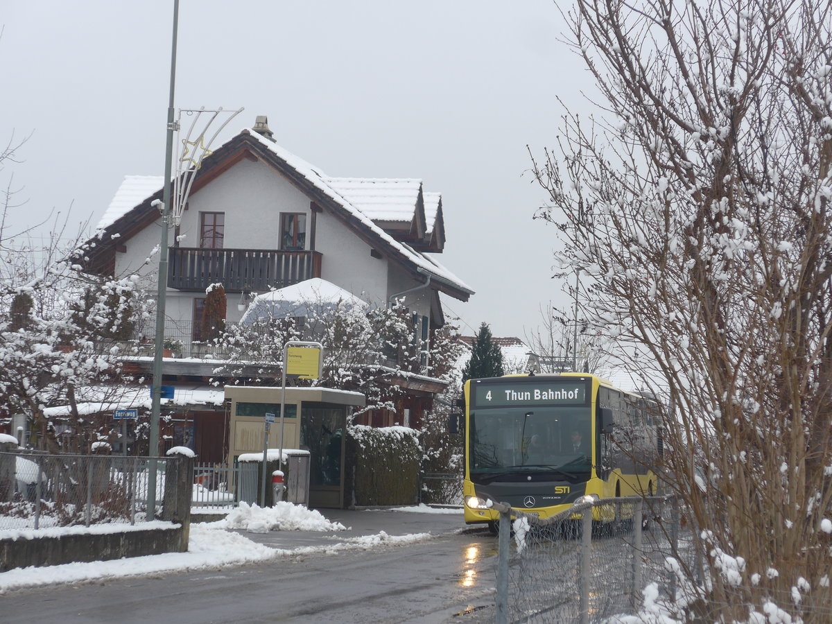 (223'184) - STI Thun - Nr. 186/BE 804'186 - Mercedes am 1. Januar 2021 in Thun-Lerchenfeld, Forstweg
