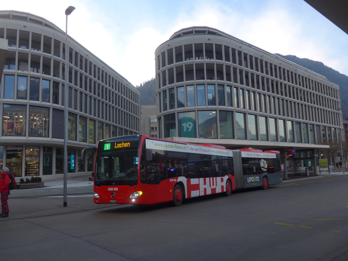 (223'190) - Chur Bus, Chur - Nr. 53/GR 155'853 - Mercedes am 2. Januar 2021 beim Bahnhof Chur