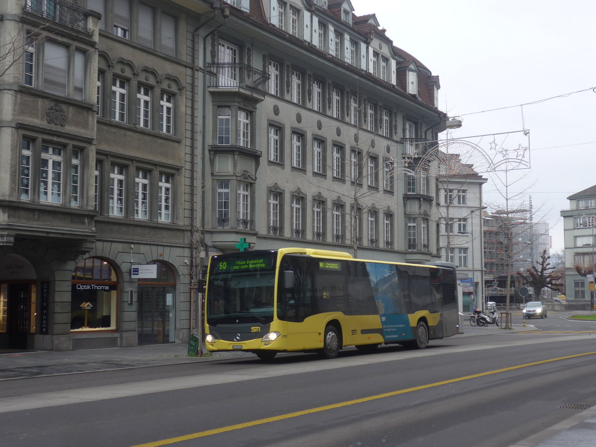 (223'267) - STI Thun - Nr. 178/BE 752'178 - Mercedes am 3. Januar 2021 in Thun, Bahnhofstrasse