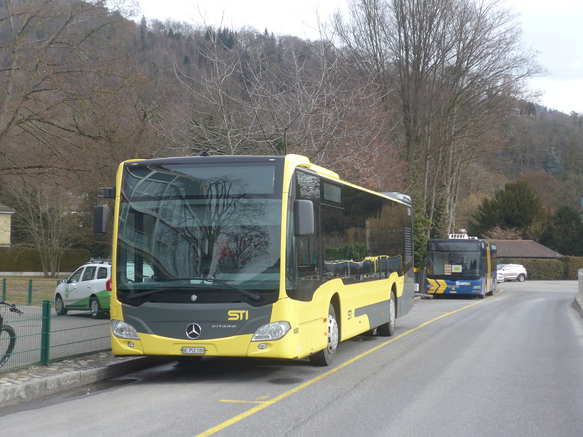 (223'362) - STI Thun - Nr. 180/BE 752'180 - Mercedes am 5. Februar 2021 bei der Schifflndte Thun