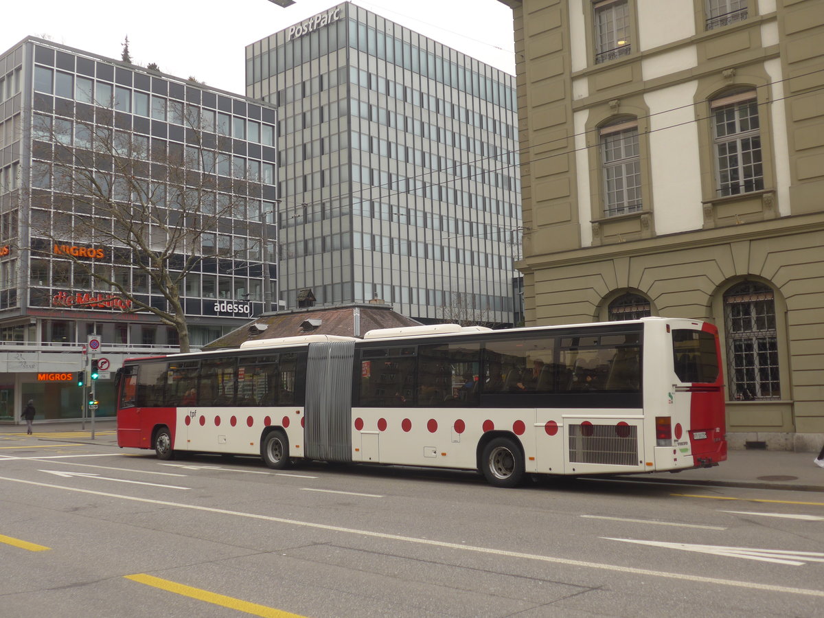 (223'381) - TPF Fribourg - Nr. 102/FR 300'225 - Volvo am 6. Februar 2021 beim Bahnhof Bern