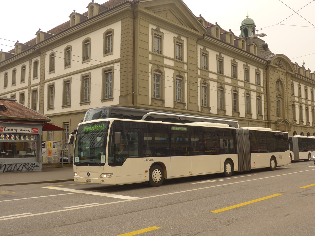 (223'393) - Intertours, Domdidier - Nr. 211/FR 300'481 - Mercedes (ex STI Thun Nr. 135) am 6. Februar 2021 beim Bahnhof Bern