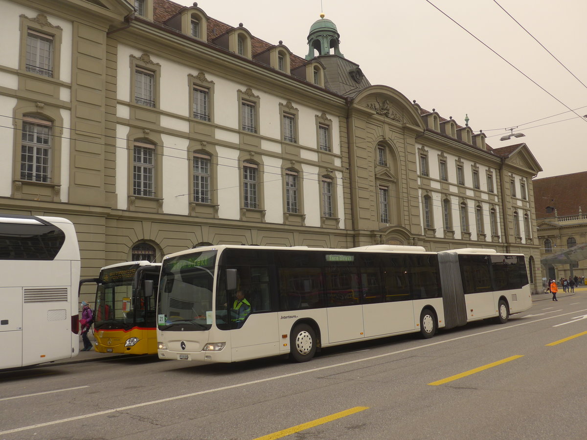 (223'414) - Intertours, Domdidier - Nr. 210/FR 300'480 - Mercedes (ex STI Thun Nr. 134) am 6. Februar 2021 beim Bahnhof Bern