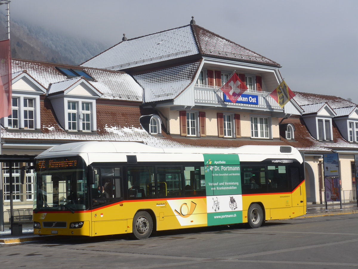 (223'551) - PostAuto Bern - BE 610'542 - Volvo am 14. Februar 2021 beim Bahnhof Interlaken Ost