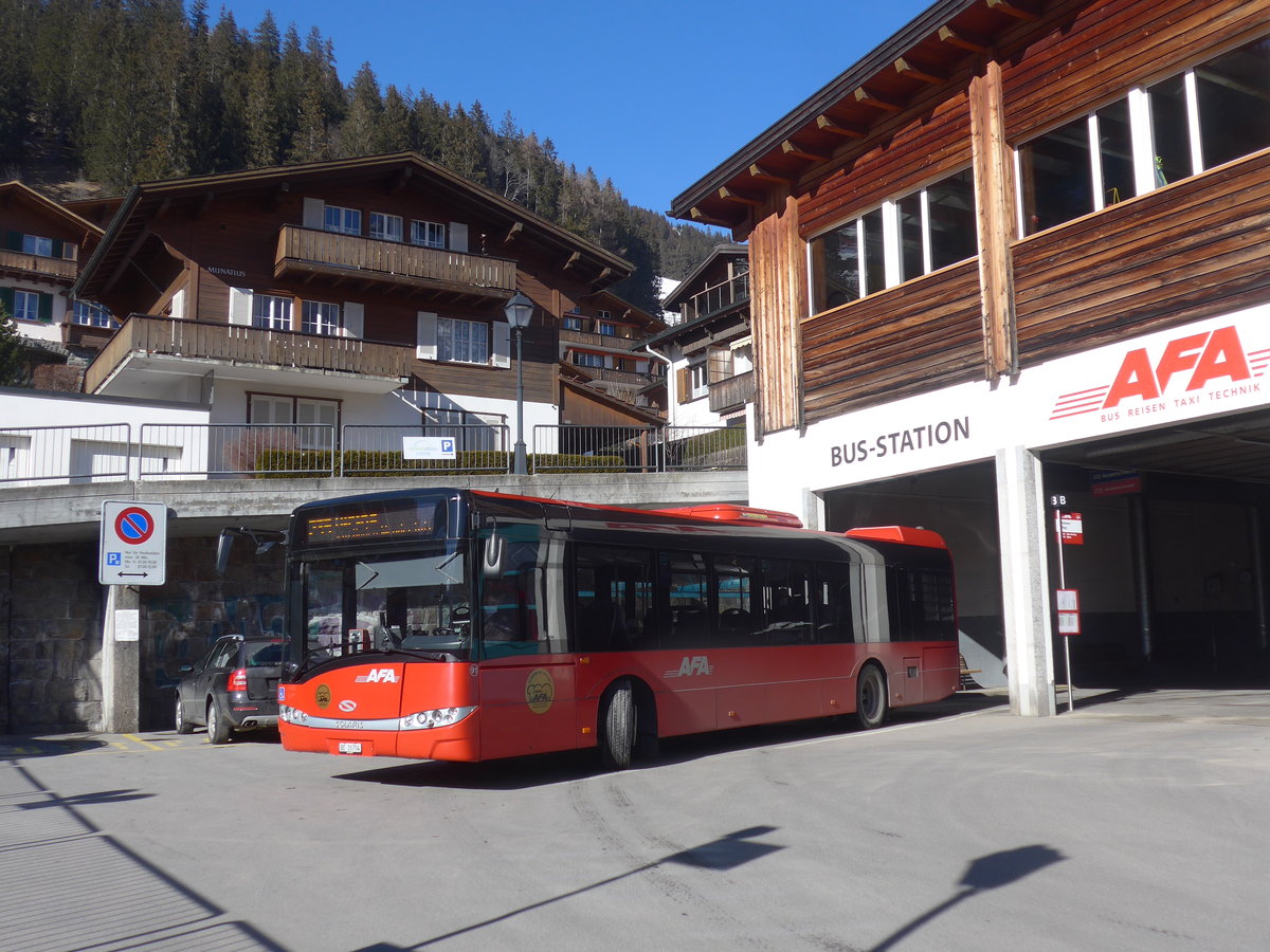 (223'588) - AFA Adelboden - Nr. 91/BE 26'704 - Solaris am 17. Februar 2021 in Adelboden, Busstation