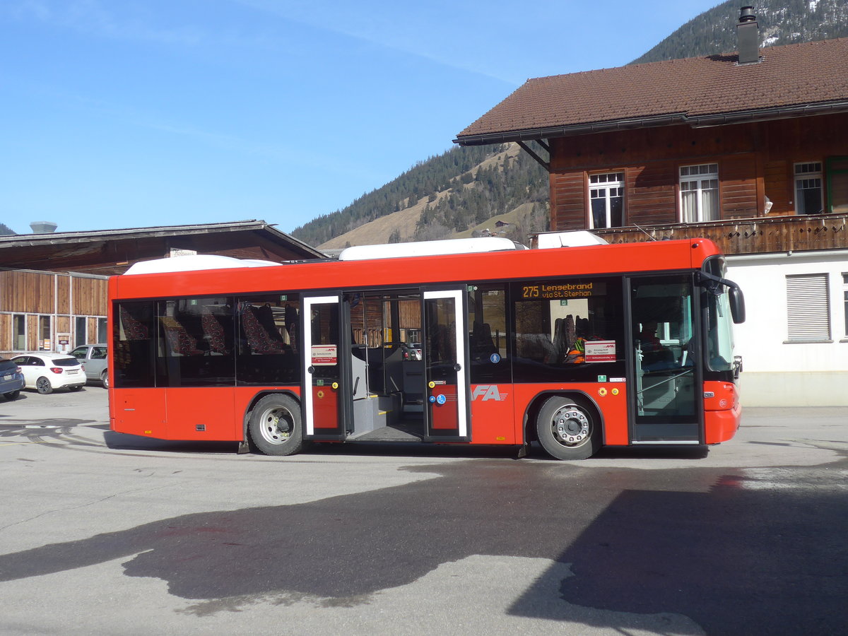 (223'629) - AFA Adelboden - Nr. 50/BE 715'002 - Scania/Hess am 19. Februar 2021 beim Bahnhof St. Stephan