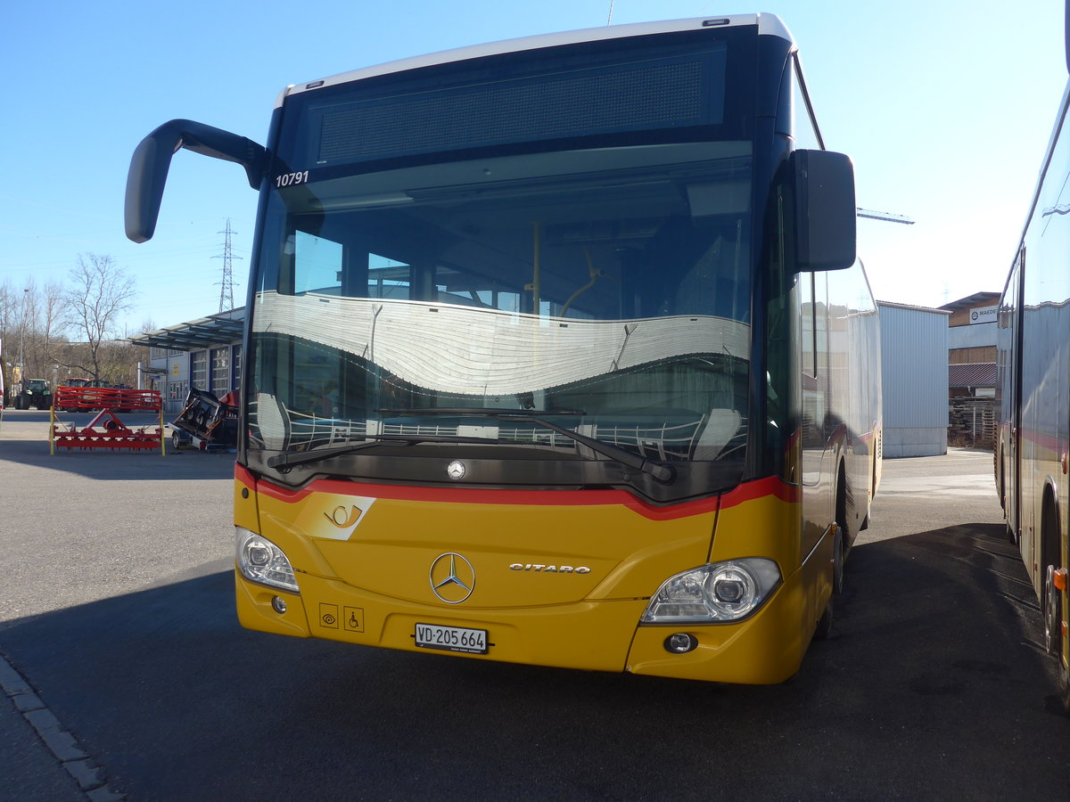 (223'679) - CarPostal Ouest - VD 205'664 - Mercedes am 21. Februar 2021 in Kerzers, Interbus