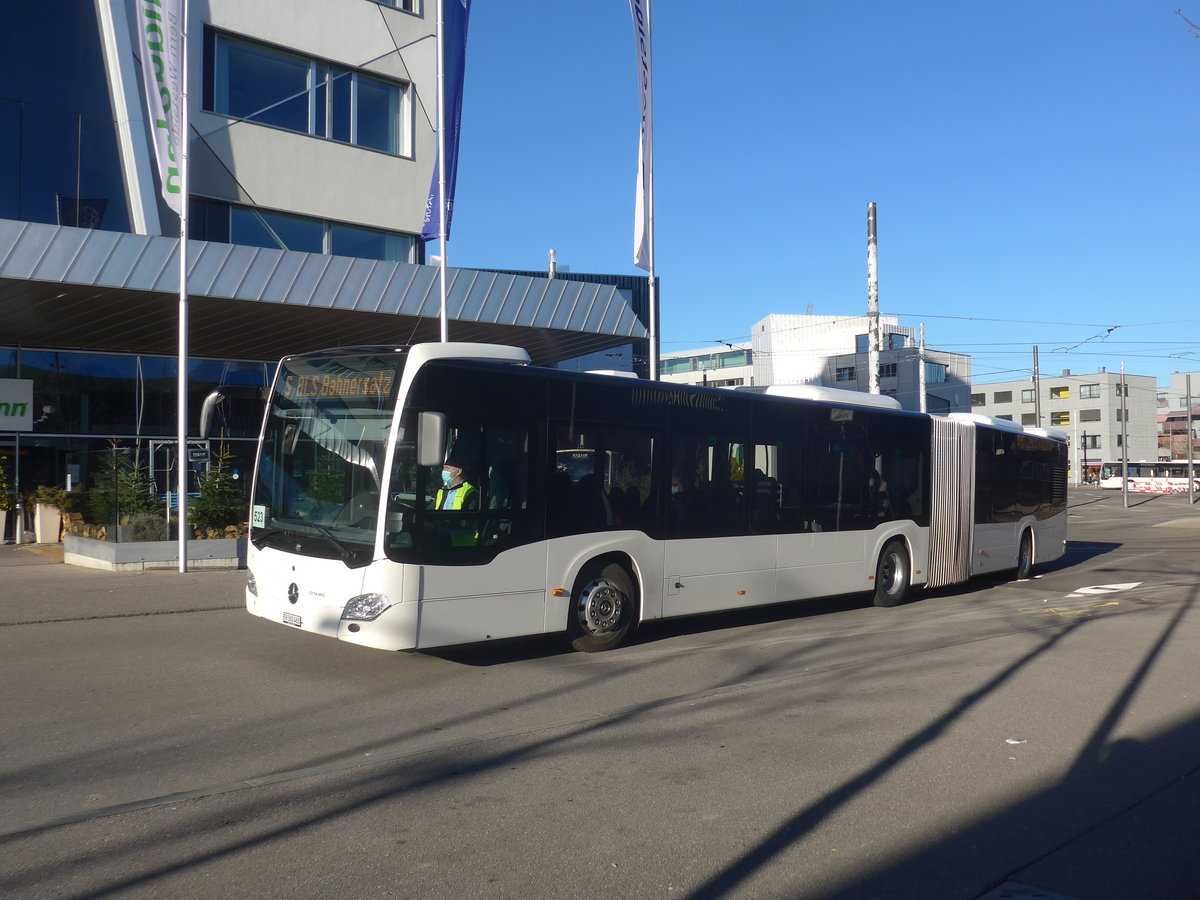 (223'693) - Intertours, Domdidier - Nr. 201/FR 300'468 - Mercedes am 21. Februar 2021 beim Bahnhof Bern Brnnen Westside