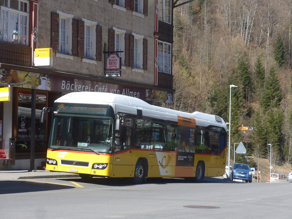 (223'734) - PostAuto Bern - BE 610'543 - Volvo am 25. Februar 2021 beim Bahnhof Lauterbrunnen