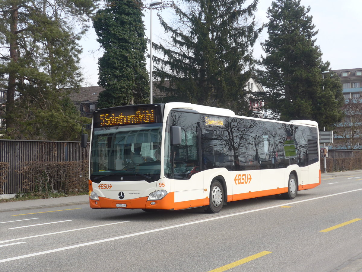 (223'929) - BSU Solothurn - Nr. 95/SO 172'095 - Mercedes am 4. Mrz 2021 beim Hauptbahnhof Solothurn