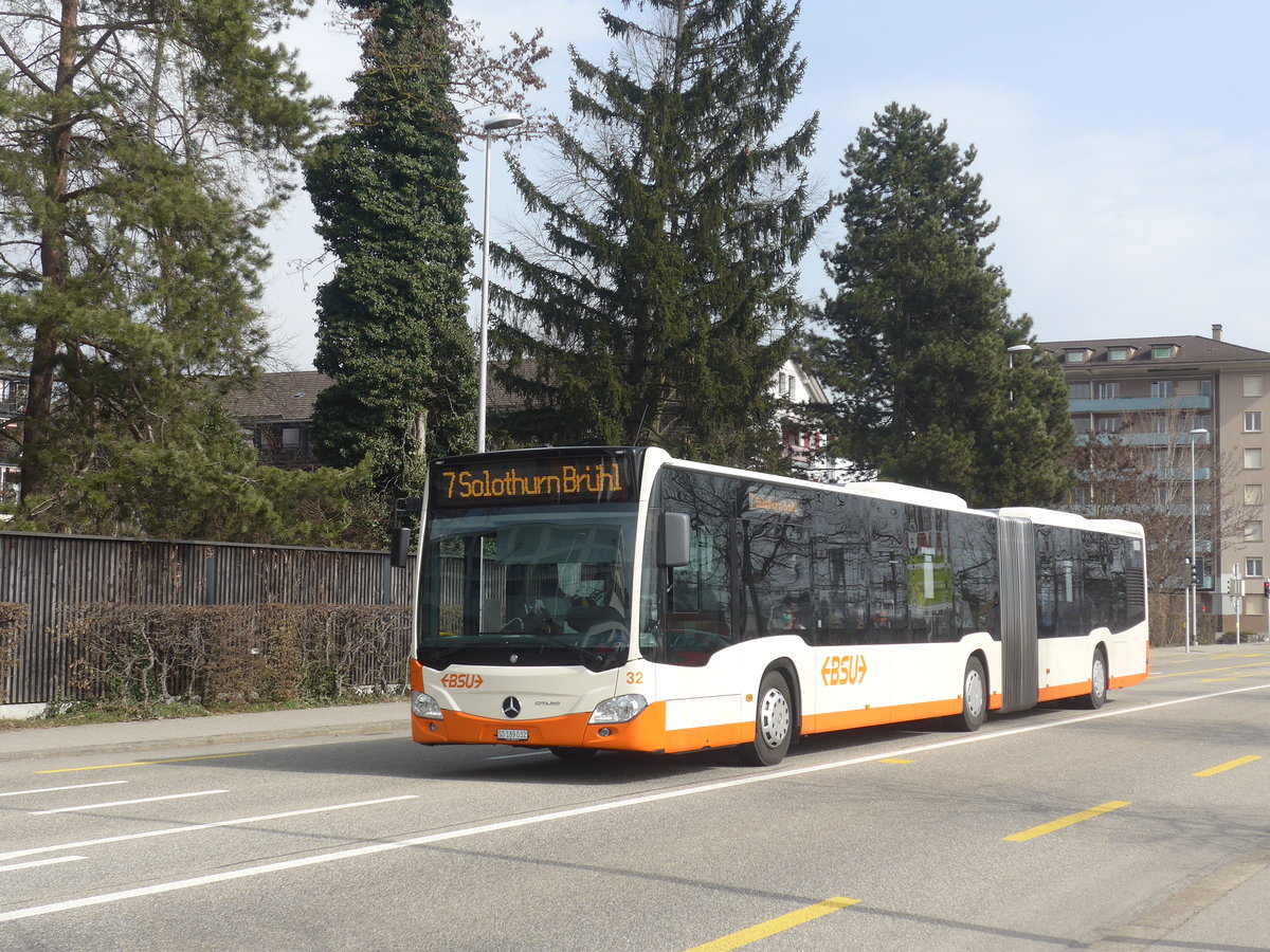 (223'939) - BSU Solothurn - Nr. 32/SO 189'032 - Mercedes am 4. Mrz 2021 beim Hauptbahnhof Solothurn
