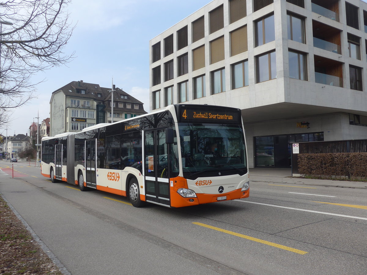(223'946) - BSU Solothurn - Nr. 34/SO 189'034 - Mercedes am 4. Mrz 2021 beim Hauptbahnhof Solothurn