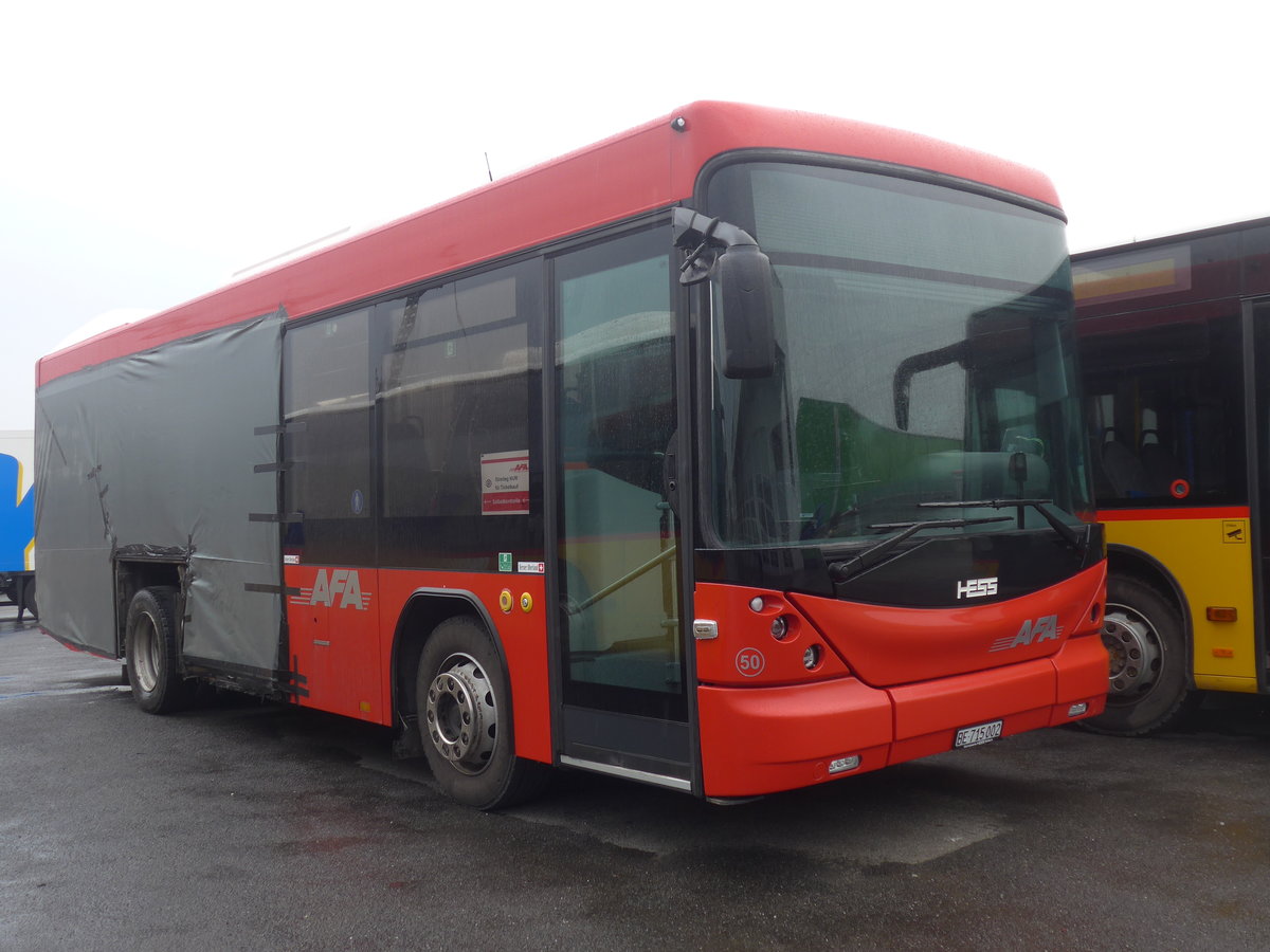 (223'982) - AFA Adelboden - Nr. 50/BE 715'002 - Scania/Hess am 7. Mrz 2021 in Kerzers, Interbus
