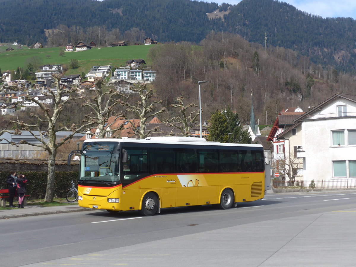 (224'058) - PostAuto Zentralschweiz - Nr. 3/OW 10'006 - Irisbus (ex Dillier, Sarnen Nr. 3) am 13. Mrz 2021 beim Bahnhof Sarnen