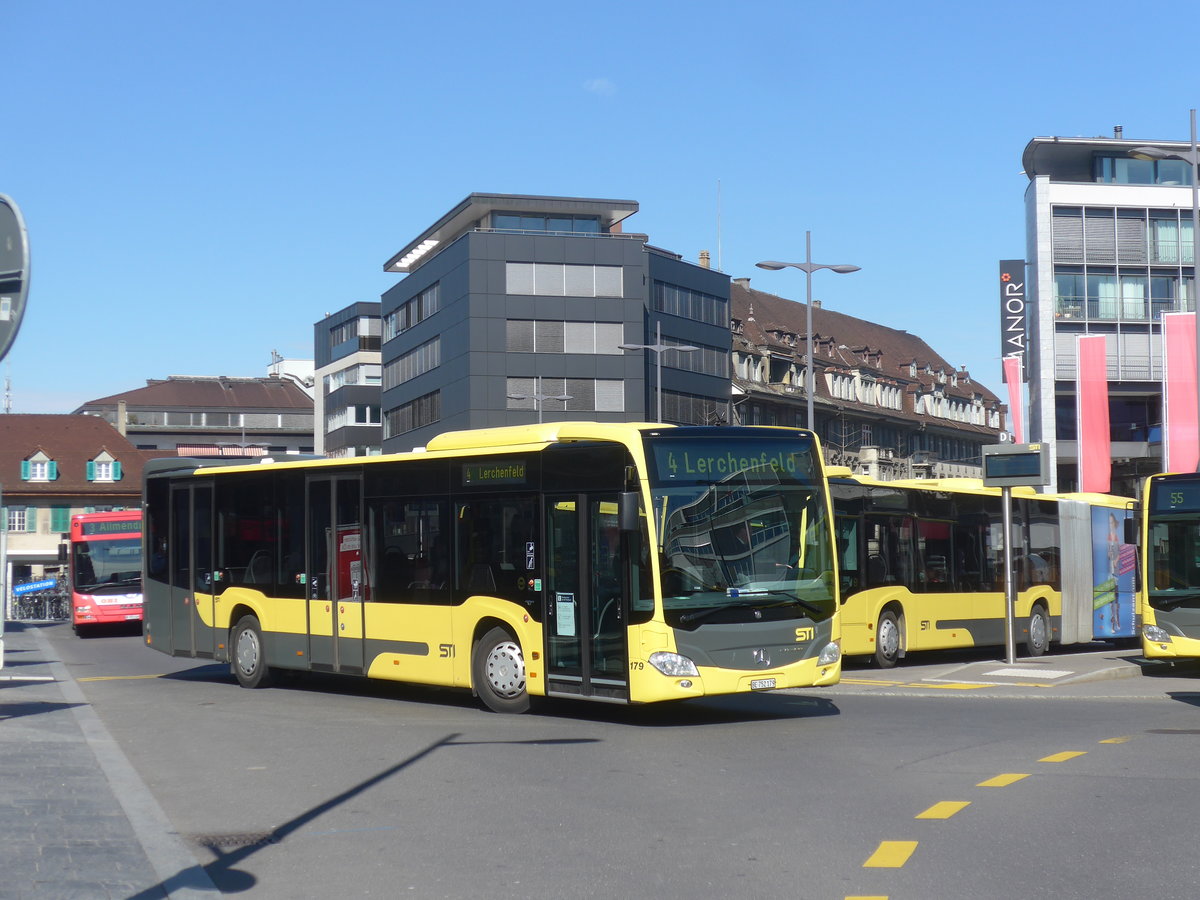 (224'335) - STI Thun - Nr. 179/BE 752'179 - Mercedes am 21. Mrz 2021 beim Bahnhof Thun