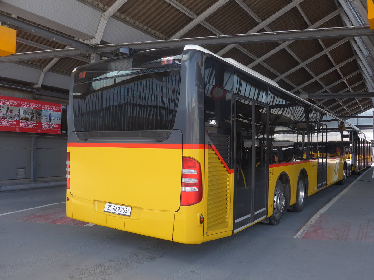 (224'614) - PostAuto Bern - BE 489'253 - Mercedes (ex AVA Biel Nr. 5) am 29. Mrz 2021 in Bern, Postautostation