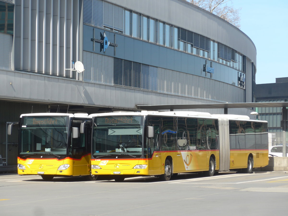 (224'616) - Steiner, Ortschwaben - Nr. 26/BE 79'379 - Mercedes (ex AVA Biel Nr. 10) am 29. Mrz 2021 in Bern, Postautostation