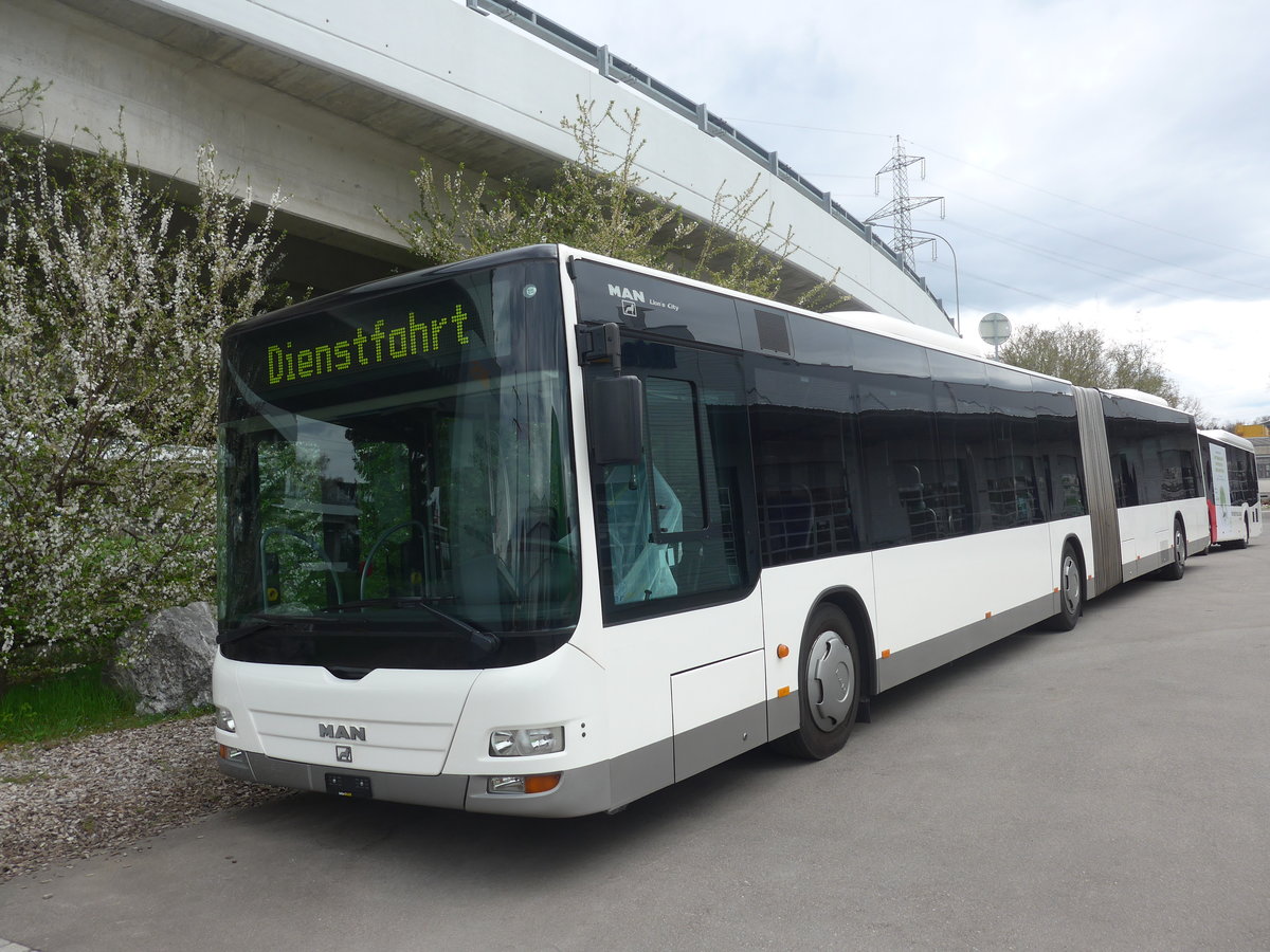 (224'949) - Interbus, Yverdon - Nr. 203 - MAN (ex St. Gallerbus, St. Gallen Nr. 283) am 11. April 2021 in Kerzers, Interbus