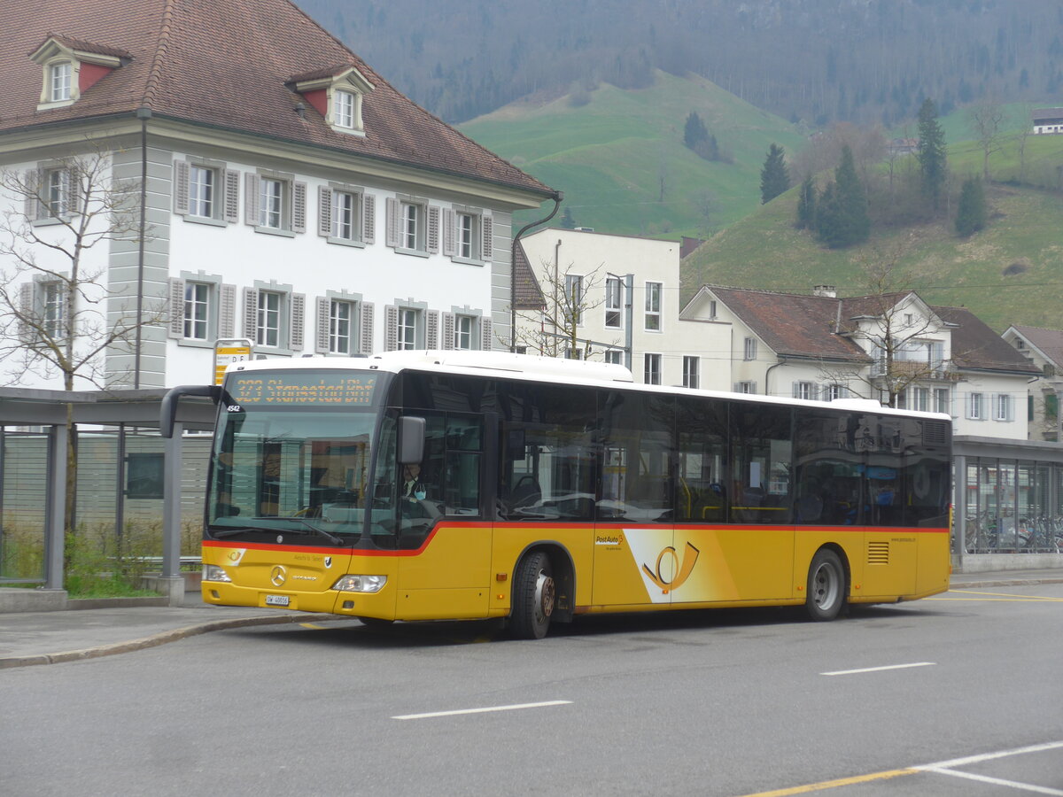 (225'082) - PostAuto Zentralschweiz - Nr. 99/OW 40'016 - Mercedes (ex Engeloch, Riggisberg Nr. 5; ex Eurobus, Bern; ex PostAuto Bern) am 18. April 2021 beim Bahnhof Stans
