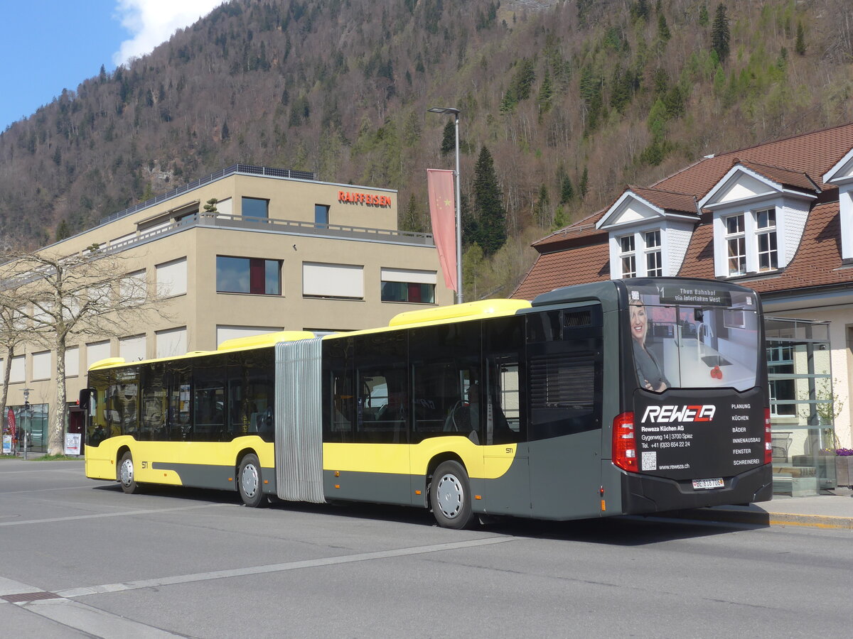 (225'199) - STI Thun - Nr. 706/BE 818'706 - Mercedes am 21. April 2021 beim Bahnhof Interlaken Ost