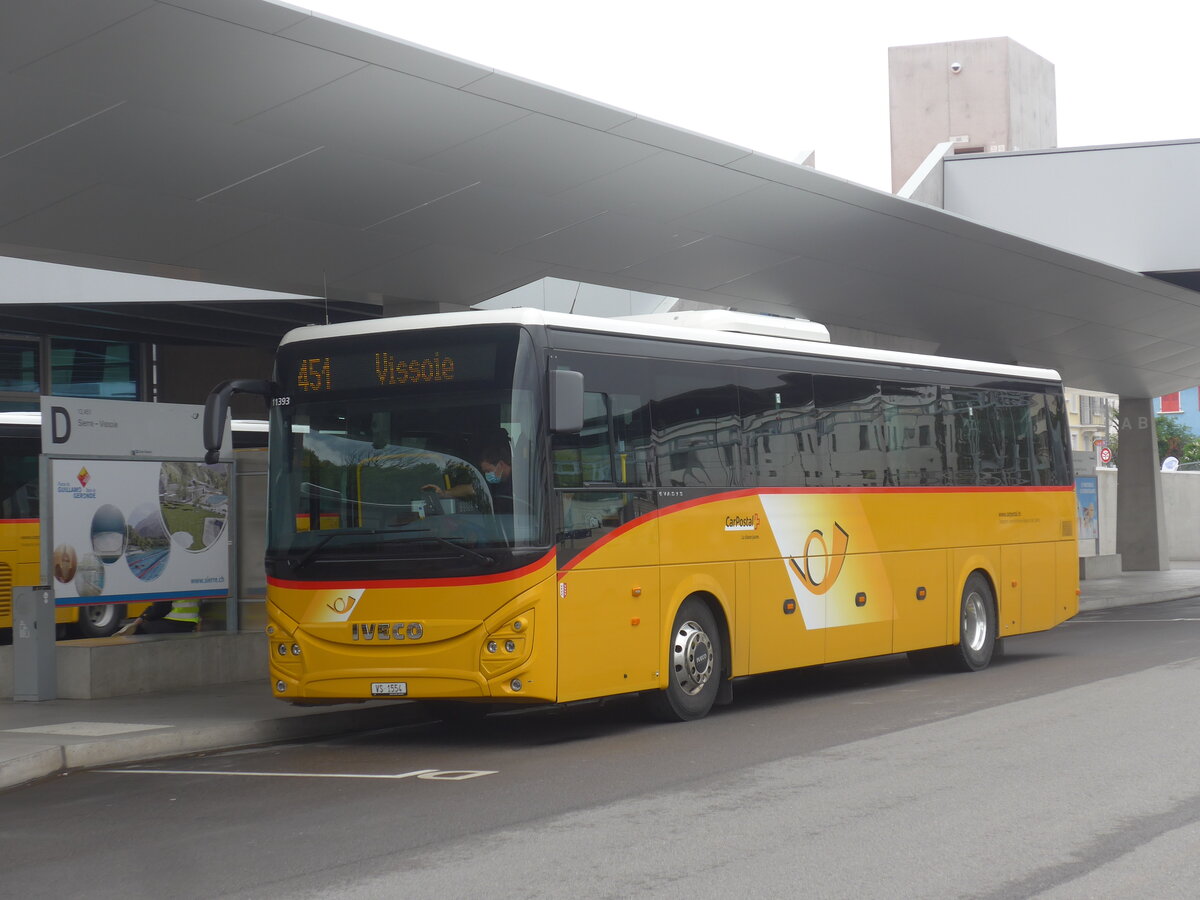 (225'380) - TSAR, Sierre - VS 1554 - Iveco am 1. Mai 2021 in Sierre, Busbahnhof