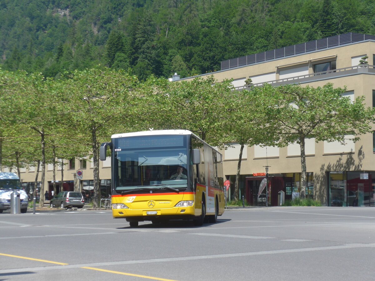 (225'845) - PostAuto Bern - BE 610'531 - Mercedes am 11. Juni 2021 beim Bahnhof Interlaken Ost