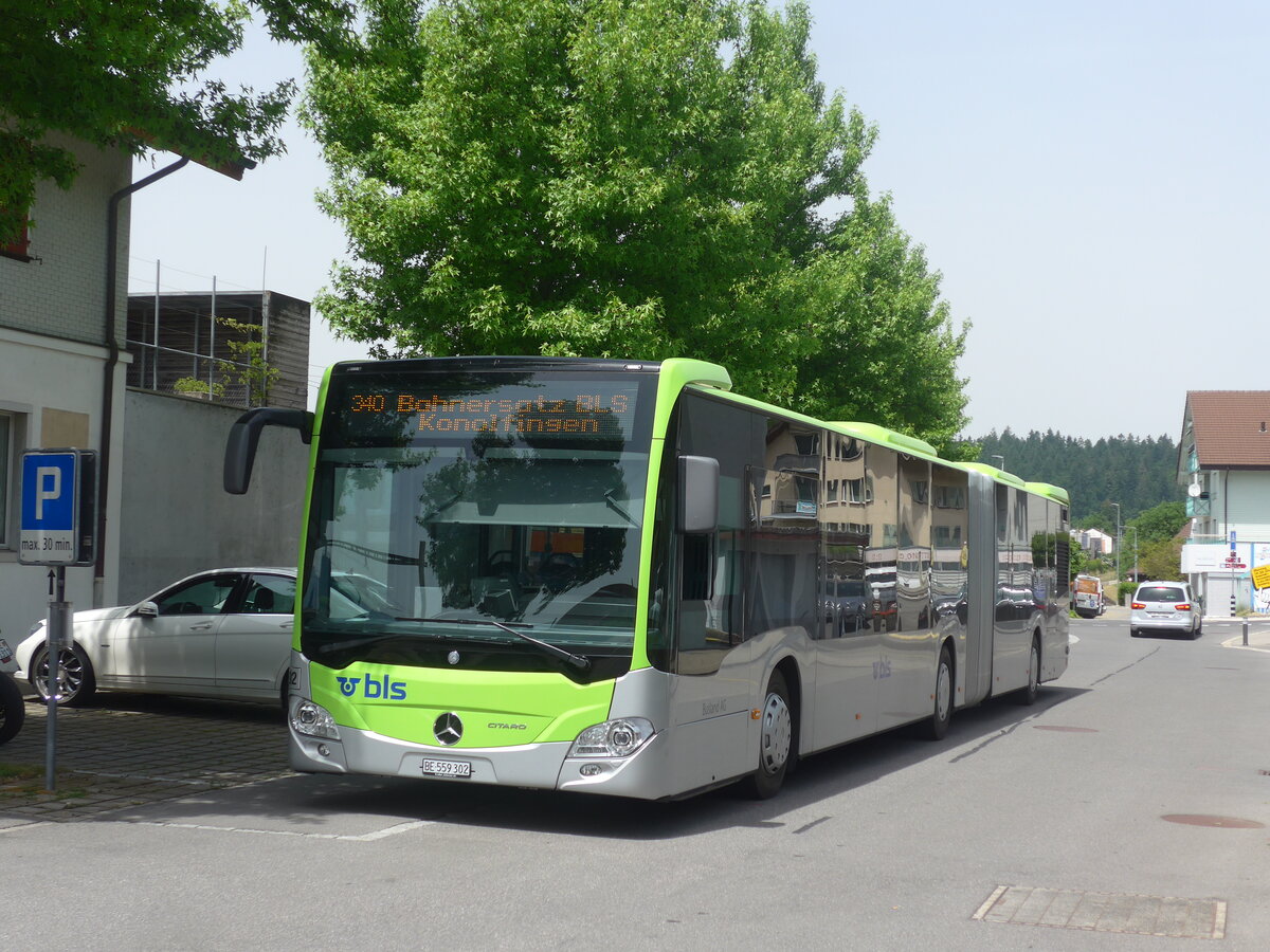 (225'958) - Busland, Burgdorf - Nr. 302/BE 559'302 - Mercedes am 19. Juni 2021 beim Bahnhof Heimberg