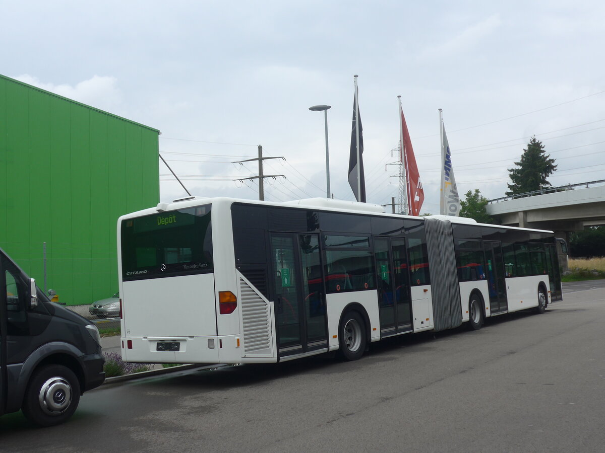 (226'199) - Interbus, Yverdon - Nr. 214 - Mercedes (ex BVB Basel Nr. 793; ex ASN Stadel Nr. 183) am 4. Juli 2021 in Kerzers, Interbus