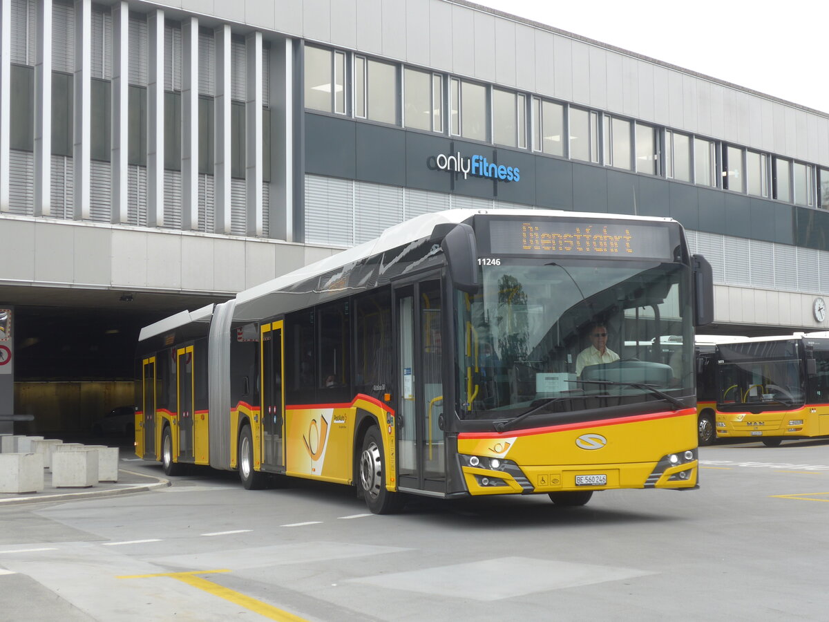 (226'213) - PostAuto Bern - Nr. 11'246/BE 560'246 - Solaris am 4. Juli 2021 in Bern, Postautostation