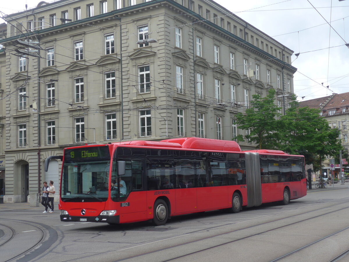 (226'304) - Bernmobil, Bern - Nr. 842/BE 671'842 - Mercedes am 11. Juli 2021 beim Bahnhof Bern