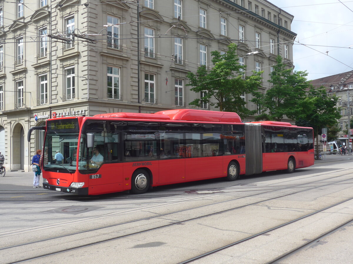 (226'340) - Bernmobil, Bern - Nr. 857/BE 671'857 - Mercedes am 11. Juli 2021 beim Bahnhof Bern