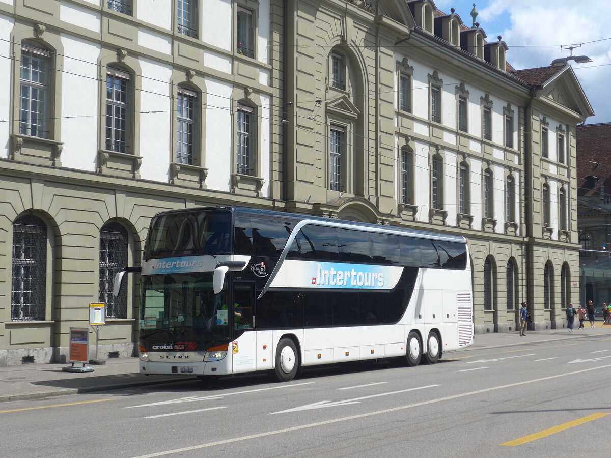 (226'375) - Intertours, Domdidier - Nr. 3/FR 236'099 - Setra am 11. Juli 2021 beim Bahnhof Bern