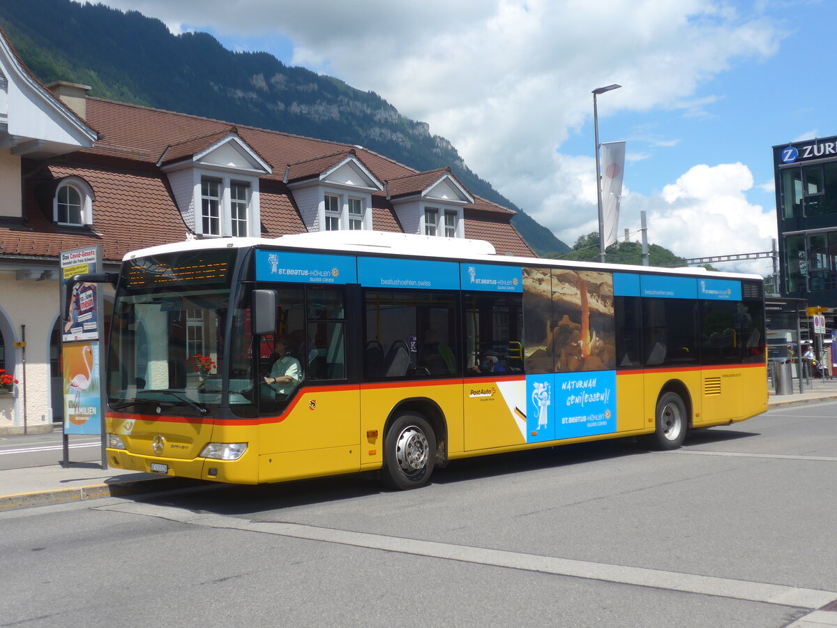 (226'401) - PostAuto Bern - BE 610'539 - Mercedes (ex BE 700'281; ex Schmocker, Stechelberg Nr. 2) am 11. Juli 2021 beim Bahnhof Interlaken Ost