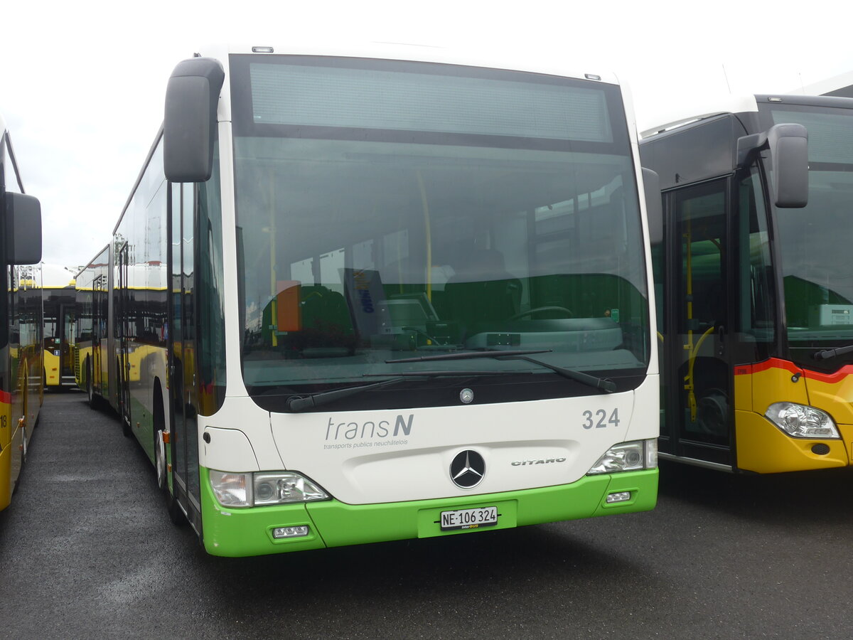 (226'971) - transN, La Chaux-de-Fonds - Nr. 324/NE 106'324 - Mercedes am 1. August 2021 in Kerzers, Interbus