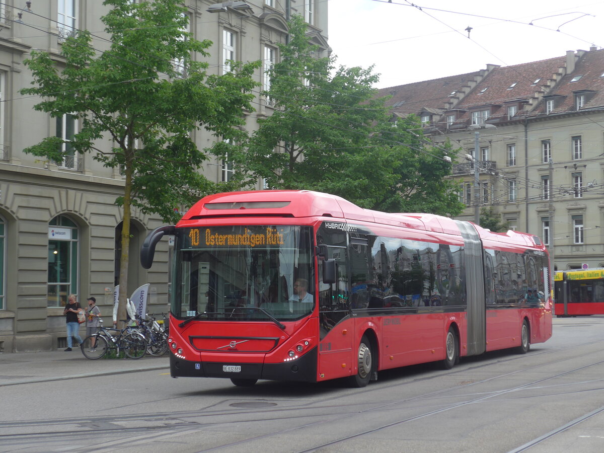 (227'054) - Bernmobil, Bern - Nr. 889/BE 832'889 - Volvo am 7. August 2021 beim Bahnhof Bern