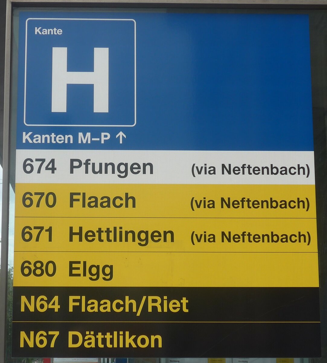 (227'141) - SBW/PostAuto-Haltestellenschild - Winterthur, Hauptbahnhof - am 8. August 2021