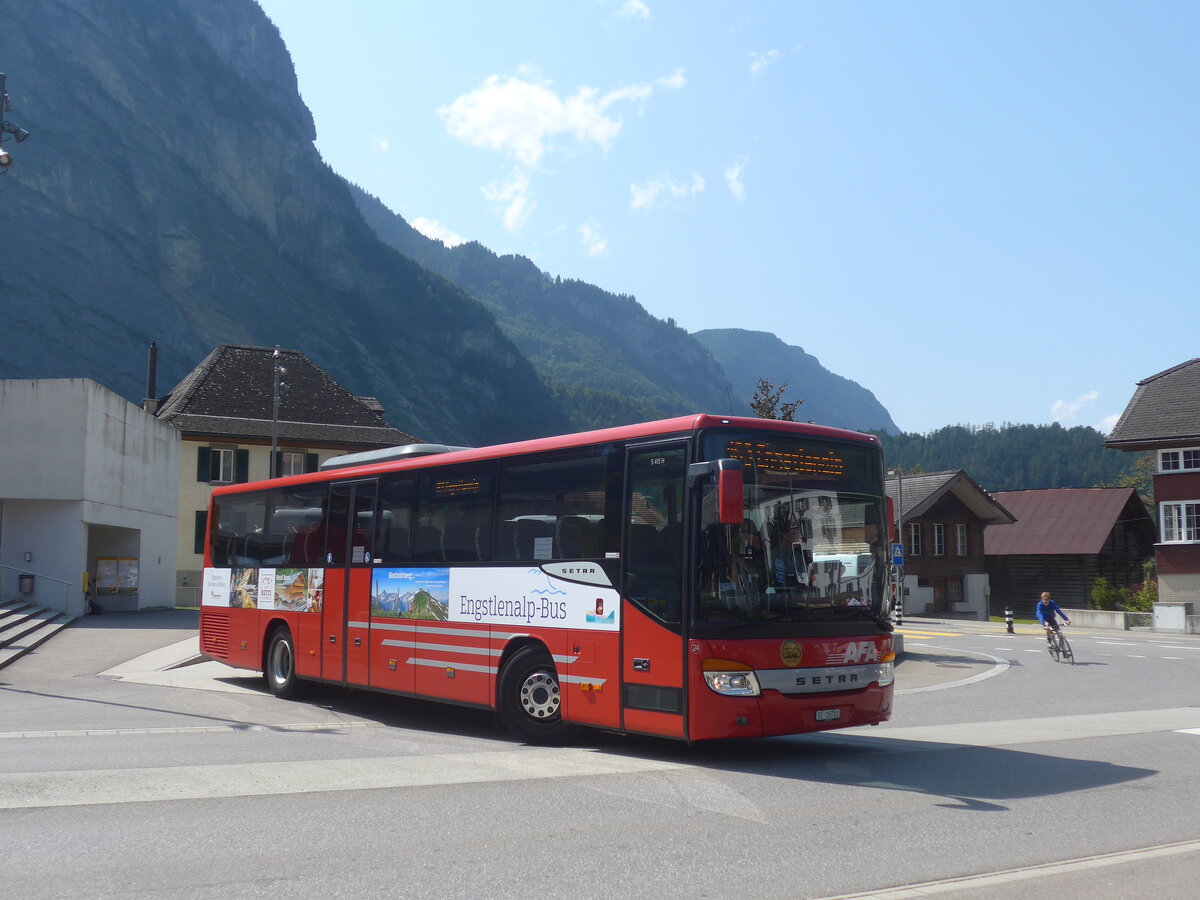(227'472) - AFA Adelboden - Nr. 24/BE 26'701 - Setra am 21. August 2021 in Innertkirchen, Grimseltor (Einsatz: PostAuto fr Engstlenalp-Bus)